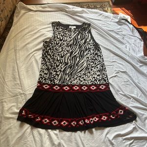 Zebra pattern dress
